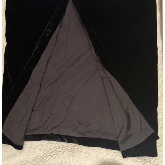 Tuckernuck Zanzibar Blue and Black Artemis Dress Velvet Off The Shoulder Size 6 - Picture 13 of 15